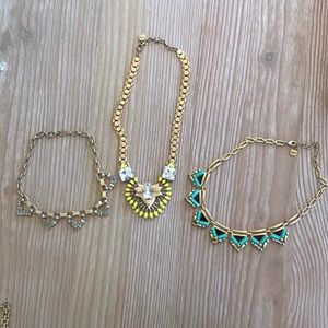 3 Stella & Dot statement chokers